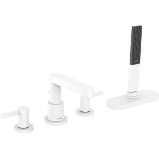 Vanová baterie 4otvorová Hansgrohe Finoris, montáž na okraj vany, sBox, 2 výstupy vody, chrom
