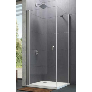 Pevná boční stěna Huppe Design Pure 4-úhel, pro křídlové dveře, na míru, šířka 200-1200mm, výška 500-2000mm, z narożnika, stabil