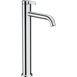 Umyvadlová baterie Axor One, stojící, výška 155mm, madlo dźwigniowy, sada odtokový push-open, chrom
