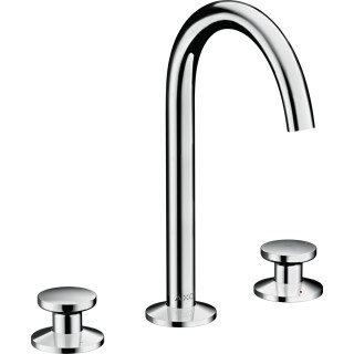Umyvadlová baterie 2otvorová Axor One Select, stojící, výška 353mm, sada odtokový push-open, chrom