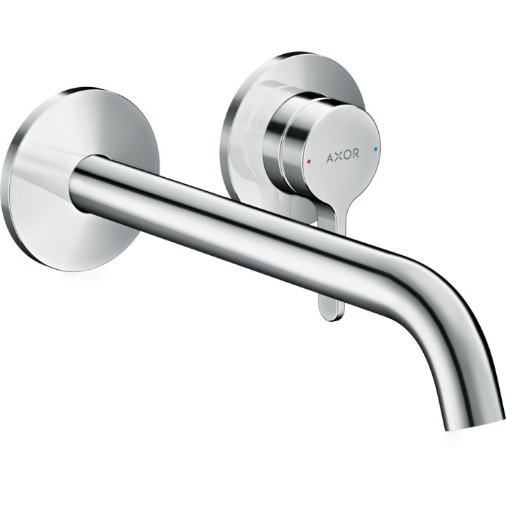 Umyvadlová baterie 2otvorová Axor Citterio, podomítková, výtokové rameno 220mm, madlo dźwigniowy, chrom