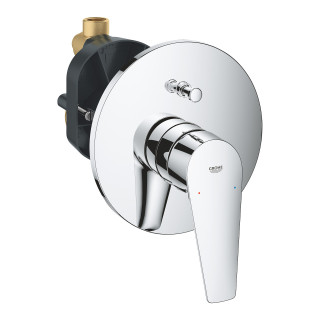 Sprchová baterie Grohe BauEdge, podomítková, páková s prvkem podomítkovým, chrom