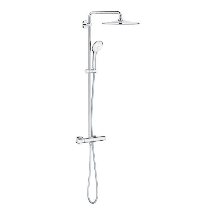 Sprchový systém Grohe Euphoria System 310, na stěnu, baterie termostatická, 2 výstupy vody, chrom