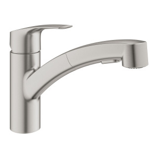 Dřezová baterie Grohe Eurosmart, výška 180mm, DN 15, obracana výtokové rameno 227mm, chrom