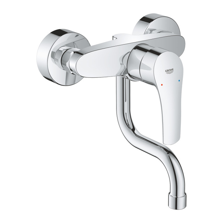 Dřezová baterie Grohe Eurosmart, nadomítková, DN 15, obracana výtokové rameno 216mm, chrom