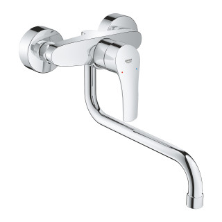 Dřezová baterie Grohe Eurosmart, nadomítková, DN 15, obracana výtokové rameno 150mm, chrom