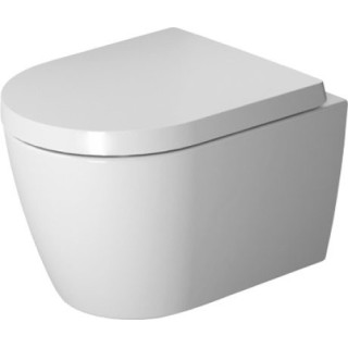 Závěsné wc WC Duravit ME by Starck Compact, 48x36cm, Rimless, bez rantu, připevnění Durafix, bílá