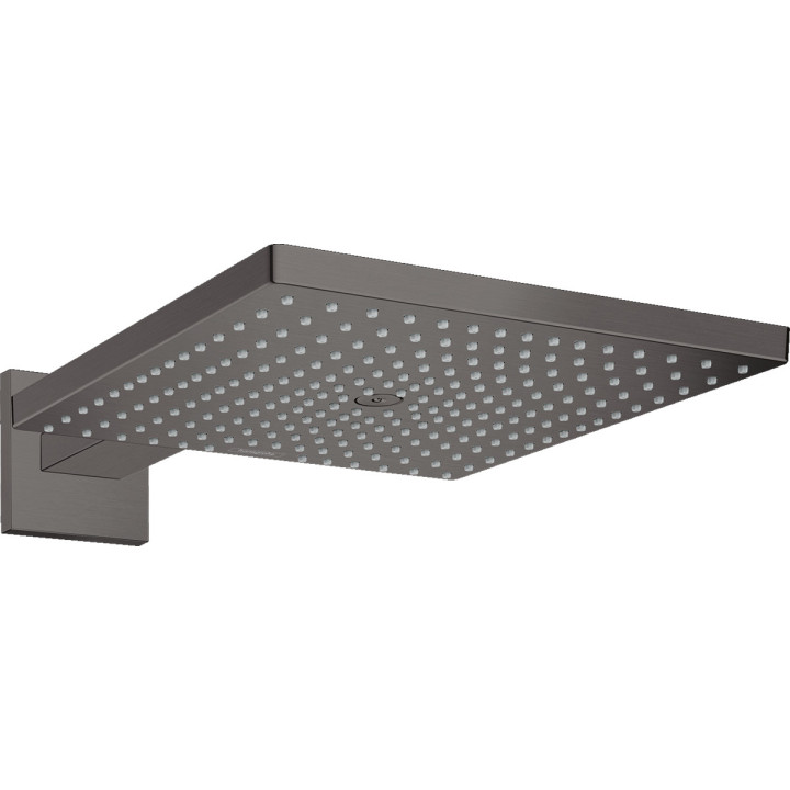 Horní sprcha Hansgrohe Raindance E 30 cm čtvercová s ramenem nástěnným - bronz kartáčovaný