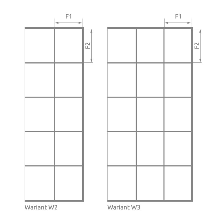 Přední plocha pro sprchový kout Radaway Nes 8 Black KDS I 140,  dveře levé, sklo čiré, 1400x2000mm, černá profil