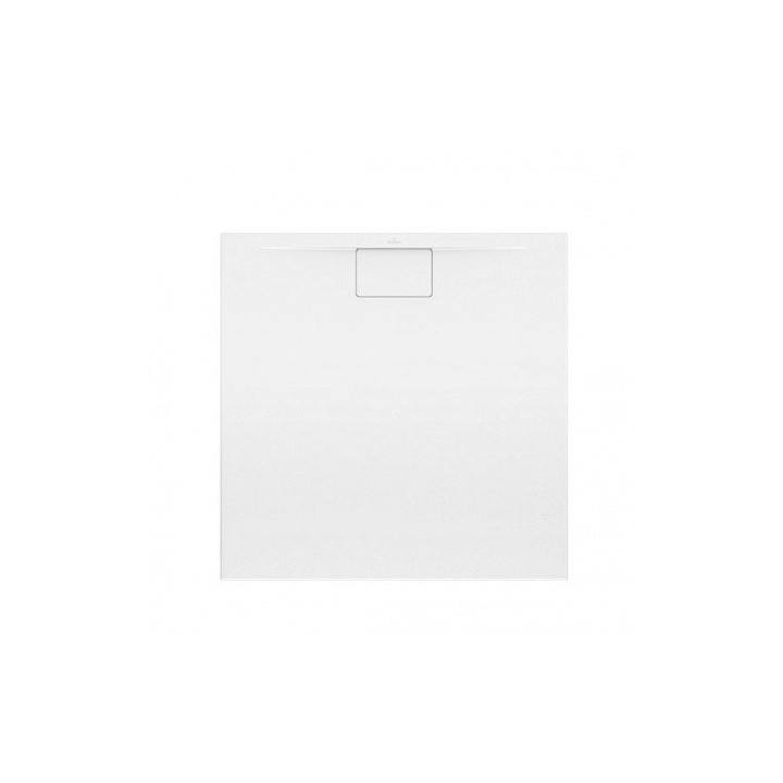 Villeroy & Boch Architectura MetalRim Čtvercová sprchová vanička 90x90x1,5 cm z akrylátu, bílý Weiss Alpin