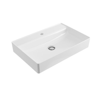 Umyvadlo na postavení na desku Excellent Rima 2.0, 60x40cm, bez přepadu, otvor na baterii, śnieżnobiały