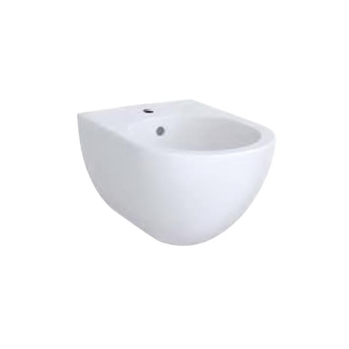 Mísa ustępowa Geberit Acanto závěsná 51x35 cm, skryté mocowania, Rimfree - bílá