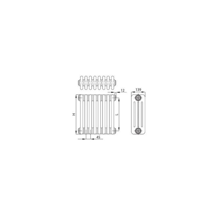 Radiátor Irsap Tesi 2 60x90 cm - bílý- sanitbuy.pl