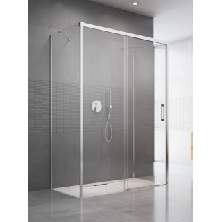 Přední plocha pro sprchový kout Radaway Idea Black KDS 160, dveře pravé, sklo čiré, 1600x2005mm, profil černá