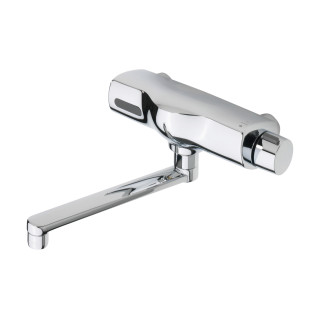 Bezkontaktní umyvadlová baterie Oras Electra, stojící, výtokové rameno 96mm, Bluetooth, 6 V, chrom