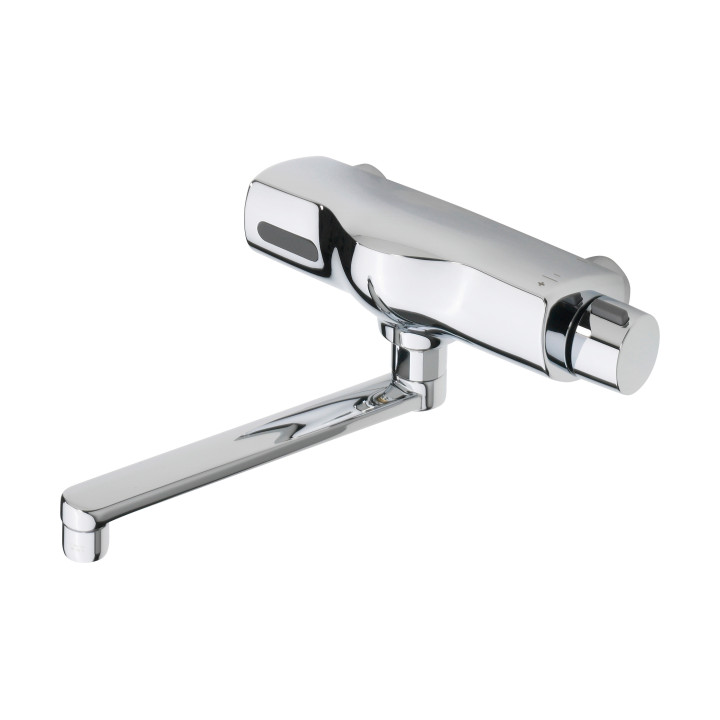 Bezkontaktní umyvadlová baterie Oras Electra, stojící, výtokové rameno 96mm, Bluetooth, 6 V, chrom