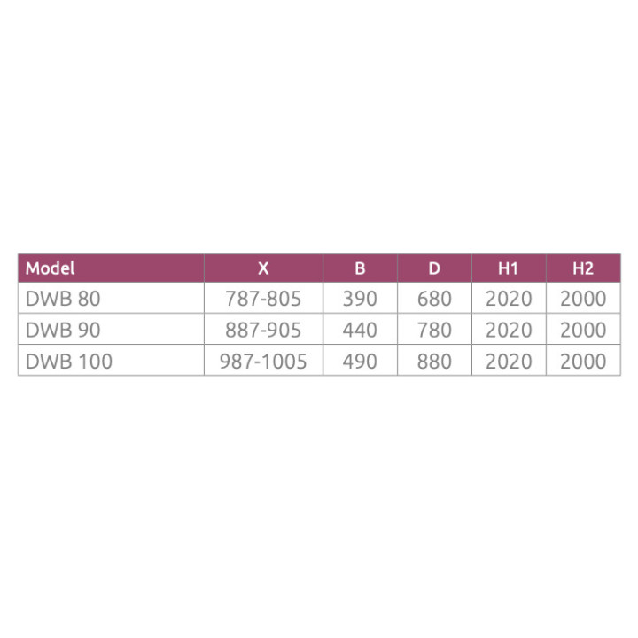 Dveře sprchové do niky Radaway Essenza New DWB 80, levé, 800x2020mm, profil chrom