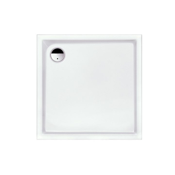 Čtvercová sprchová vanička Sanplast Prestige Bza/PR, 90x90cm, akrylátový, bílý