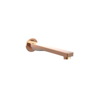 Výtokové rameno vanová Roca Naia Rose Gold, stěnová, 207mm, rose gold