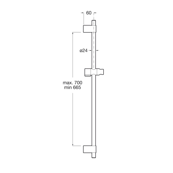Sprchová hadice Roca Neo-Flex, 160cm, černá