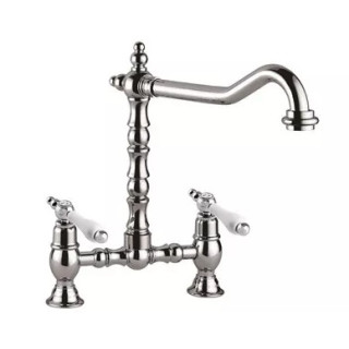 Umyvadlová baterie 2otvorová Giulini G. Praga, stojící, výška 255mm, výtokové rameno 230mm, bez zátky, chrom