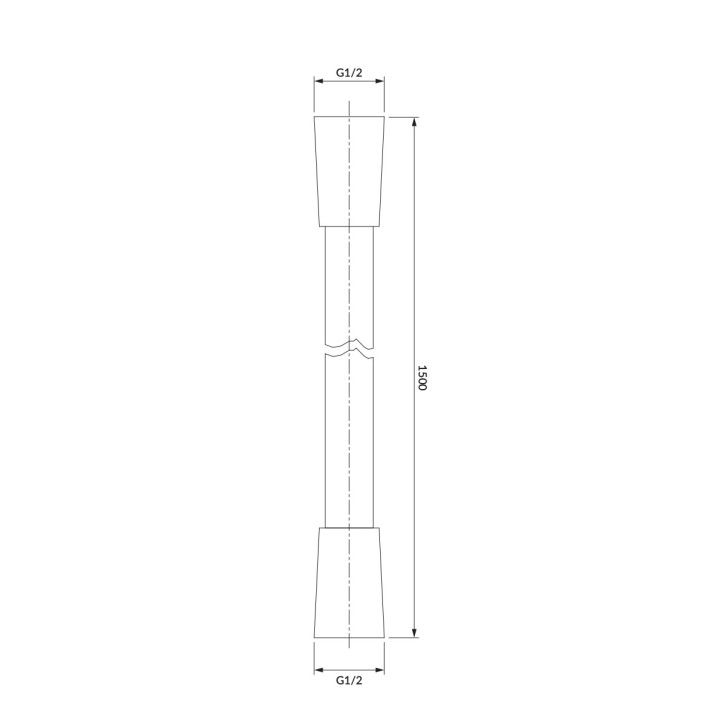 Sprchová hadice Omnires, 150 cm, w osłonie stalowej, zlatá szczotkowany