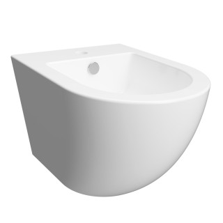 Závěsný bidet Omnires Ottawa, 49x37cm, z přepadem, bílý lesklá