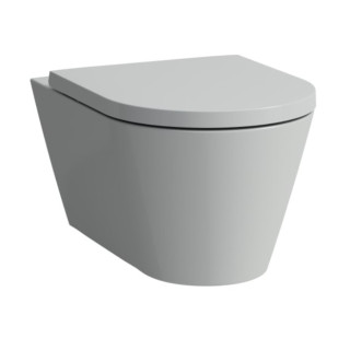 Mísa podvěsná Laufen Kartell by Laufen, 54,5x37cm, rimless, šedá matnáný