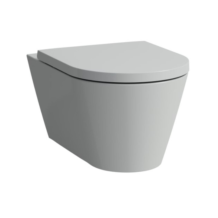 Mísa podvěsná Laufen Kartell by Laufen, 54,5x37cm, rimless, šedá matnáný