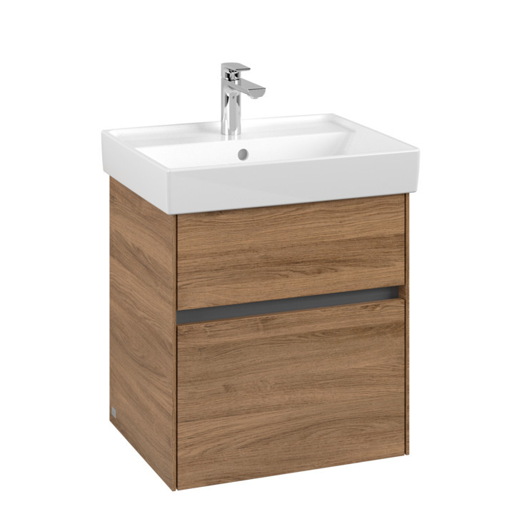 Skříňka pod umyvadlo Villeroy&Boch Collaro, 754x444mm, 2 szuflady, soft grey