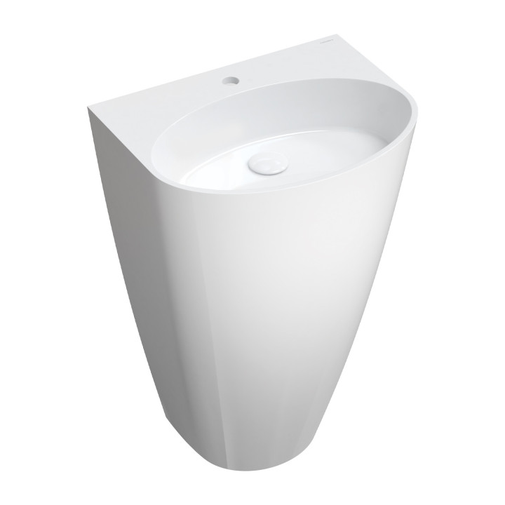 Umyvadlo 55x43 cm volně stojící Omnires Marble + bílá - sanitbuy.pl