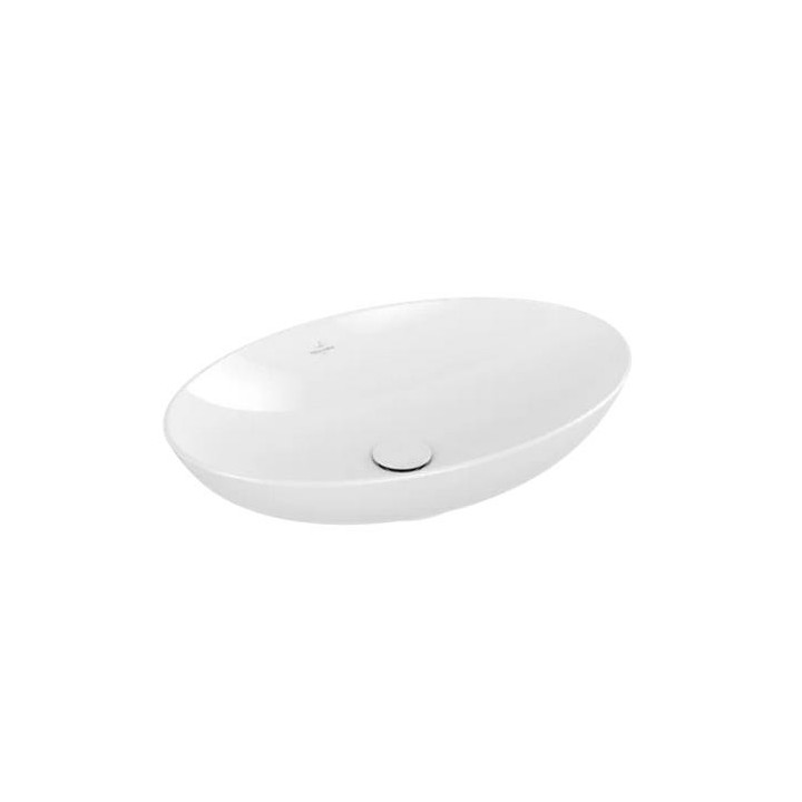 Umyvadlo Villeroy & Boch Loop&Friends, Bílá Alpin Ceramicplus, na desku, 38 cm, bez přepadu