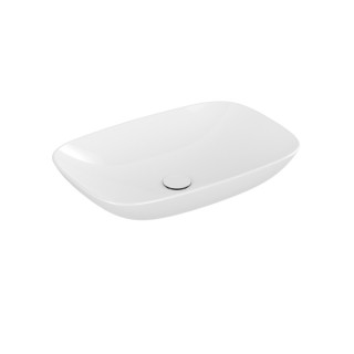 Umyvadlo na postavení na desku Villeroy & Boch Loop & Friends, 62x42cm, z přepadem, Weiss Alpin CeramicPlus