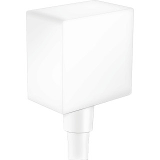 Przyłącze węża z uchwytem Hansgrohe FixFit Porter Square dł. 78 mm, chrom- sanitbuy.pl