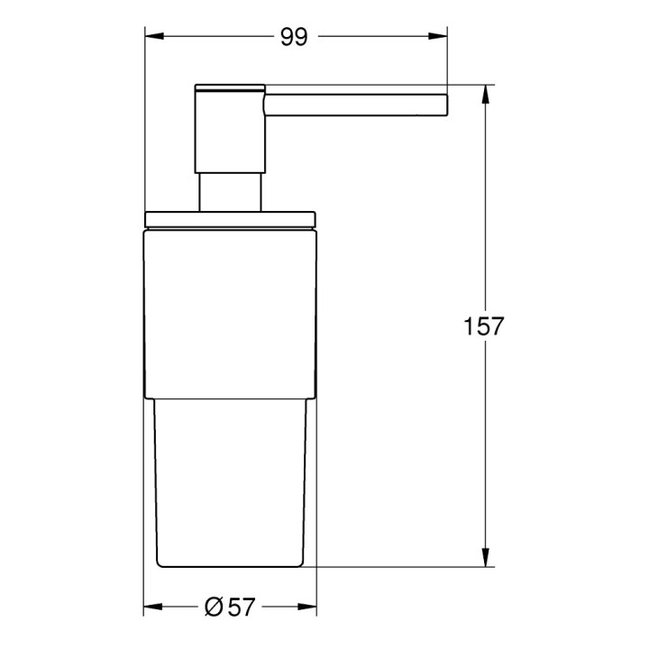 Madlo pro pohár nebo dozownika na mýdlo Grohe Allure, nástěnný, chrom