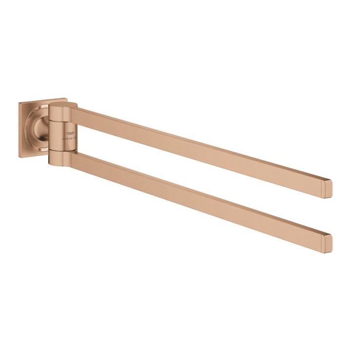 Věšák dvojitý Grohe Allure, 46cm, nástěnný, obracany, chrom
