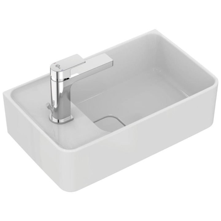 Strada II Asymetrické umyvadlo 45 cm s otvorem pro baterii z pravé strány stronie