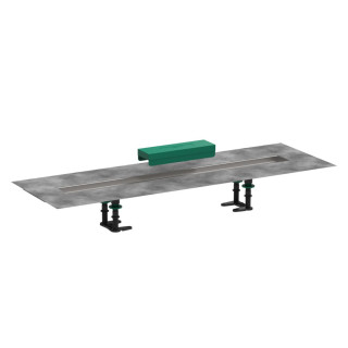 Lineární odtok Hansgrohe RainDrain Match, 70 cm, s rámem o regulowanej wysokości - chrom