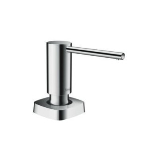 Dávkovač na tekuté mýdlo Hansgrohe, 500ml, montáž na stůl, černá matnáný