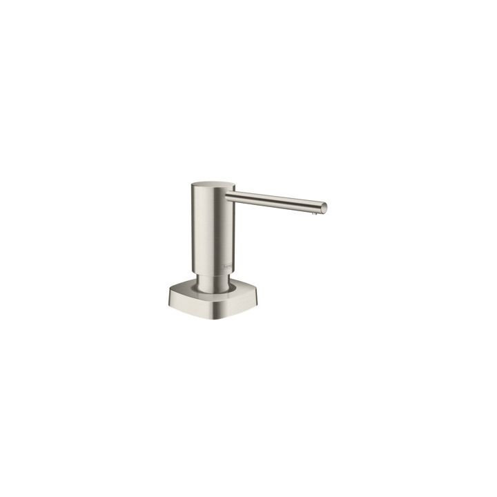 Dávkovač na tekuté mýdlo Hansgrohe A71, Kapacita 500 ml, montáž na stůl - chrom