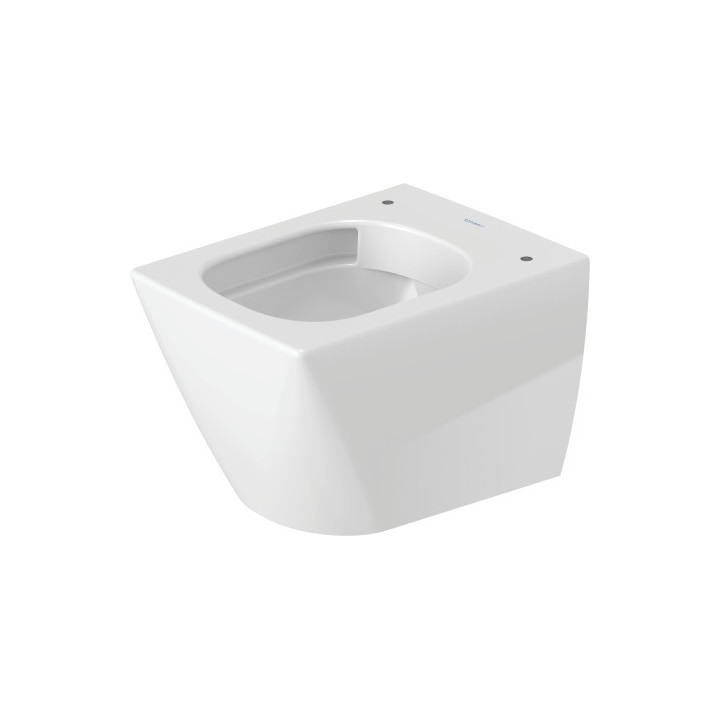Závěsné wc WC Duravit ME by Starck Compact, 48x36cm, Rimless, bez rantu, připevnění Durafix, bílá