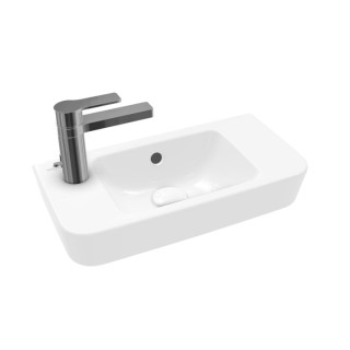 Závěsné umyvadlo Villeroy&Boch O.novo, 50x25cm, z přepadem, otvor na baterii, Weiss Alpin