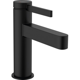 Umyvadlová baterie Hansgrohe Finoris, stojící, páková, výška 182mm, sada odtokový, černá matnáný
