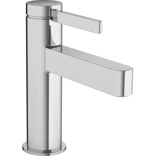 Umyvadlová baterie Hansgrohe Finoris, stojící, páková, 100 s umyvadlovou výpustí Push-Open, černá matnáný