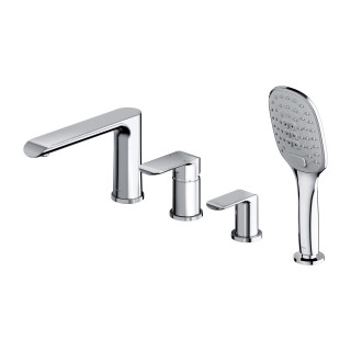 Vaňová baterie Omnires Sacramento, nadomítková, 2 výstupy vody, výtokové rameno 179mm, chrom