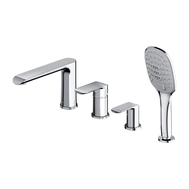 Vaňová baterie Omnires Sacramento, nadomítková, 2 výstupy vody, výtokové rameno 179mm, chrom