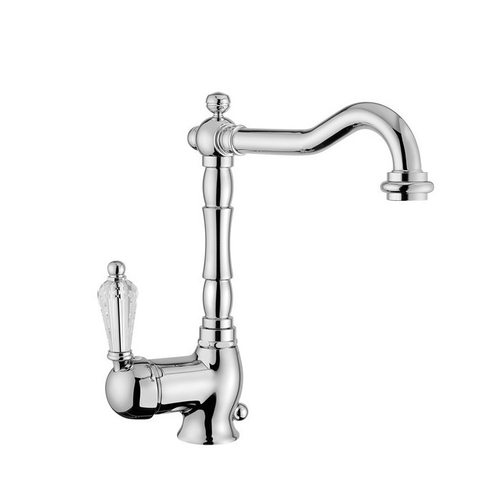 Umyvadlová baterie Gaboli Luigi Imperial vysoká, chrom- sanitbuy.pl