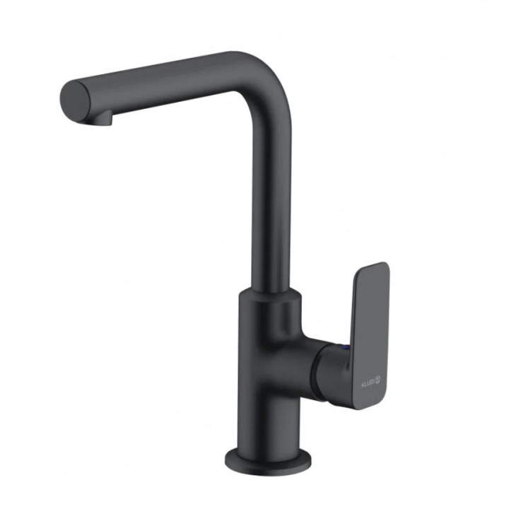 Umyvadlová baterie Kludi Pure&Style, stojící, sterowanie boczne, výška 245mm, obracana výtokové rameno, bez odtokové soupravy, c