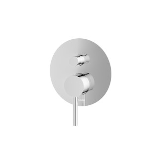 Termostatická vaňová baterie Kohlman Axel, nadomítková, výtokové rameno 208mm, 2 výstupy vody, chrom