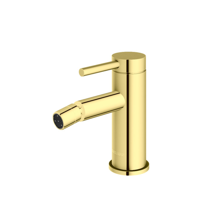Bidetová baterie Kohlman Axel, stojící, výška 143mm, výtokové rameno 117mm, zátka automatický, chrom
